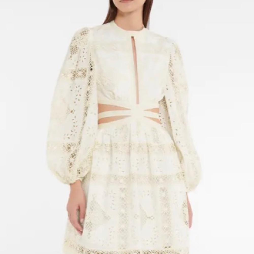 Zimmerman Aliane Cutout lace Dress -  Size 1 ; US Size 6 (runs like a US 4)